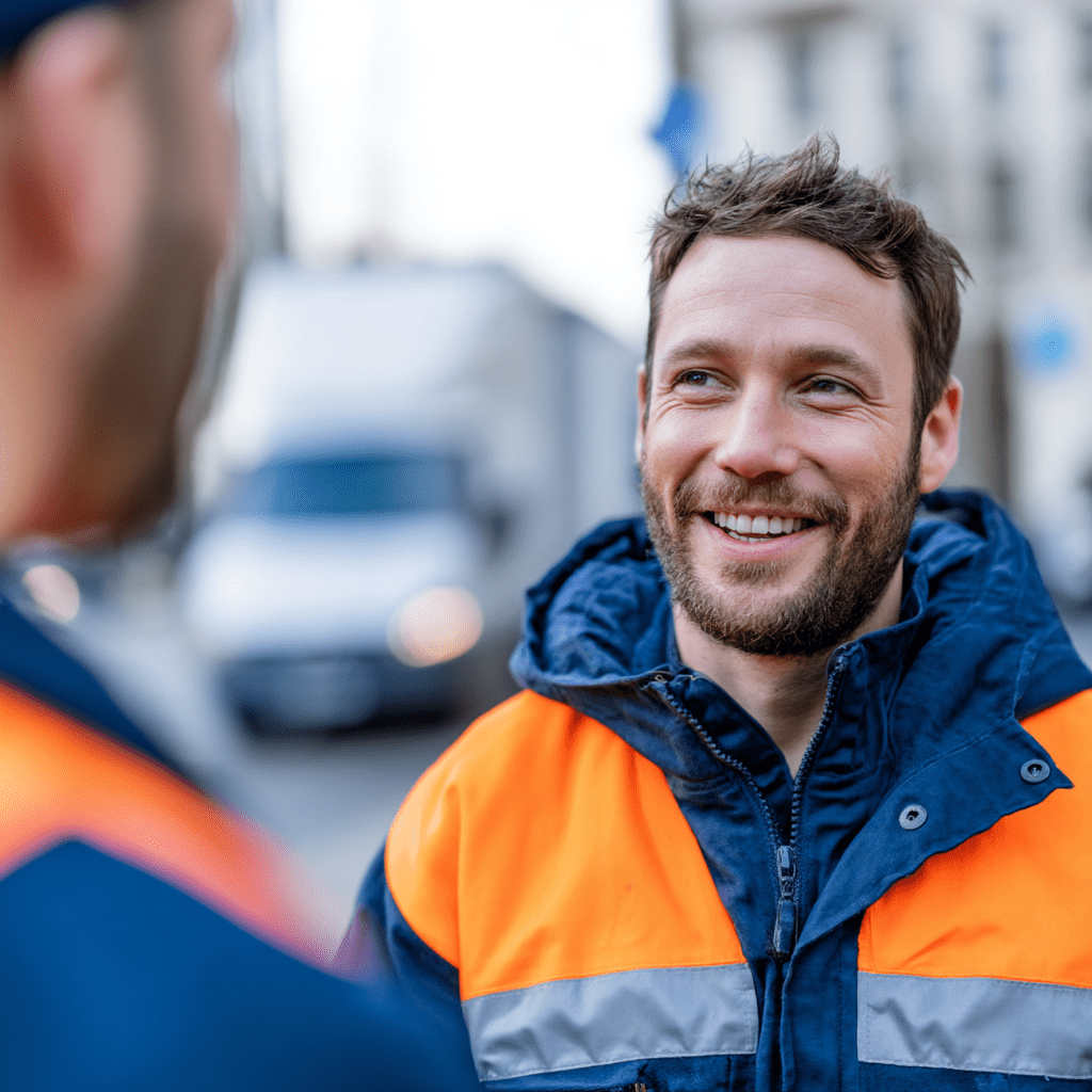 Auf dem Foto sieht man einen Handwerker, der im Saarland über www.arbeitgebersaarland.de seinen neuen Job gefunden hat.