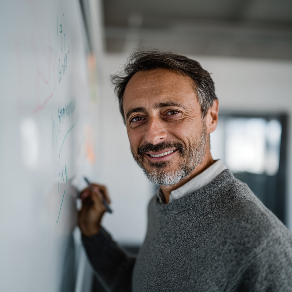 Auf dem Foto sieht man einen Bereichsleitung für Finanzen & Controlling im Saarland. Er hat seinen Job über www.arbeitgebersaarland.de gefunden.